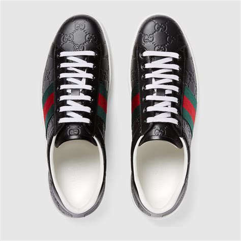 ace gucci signature low top sneaker|gucci ace sneakers nordstrom.